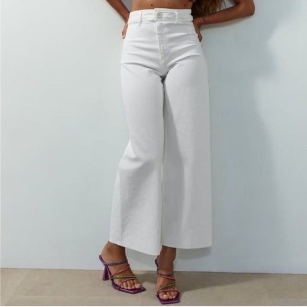 Like New Immaculate ZARA The Marine Straight jeans High-waisted pockets size: 2